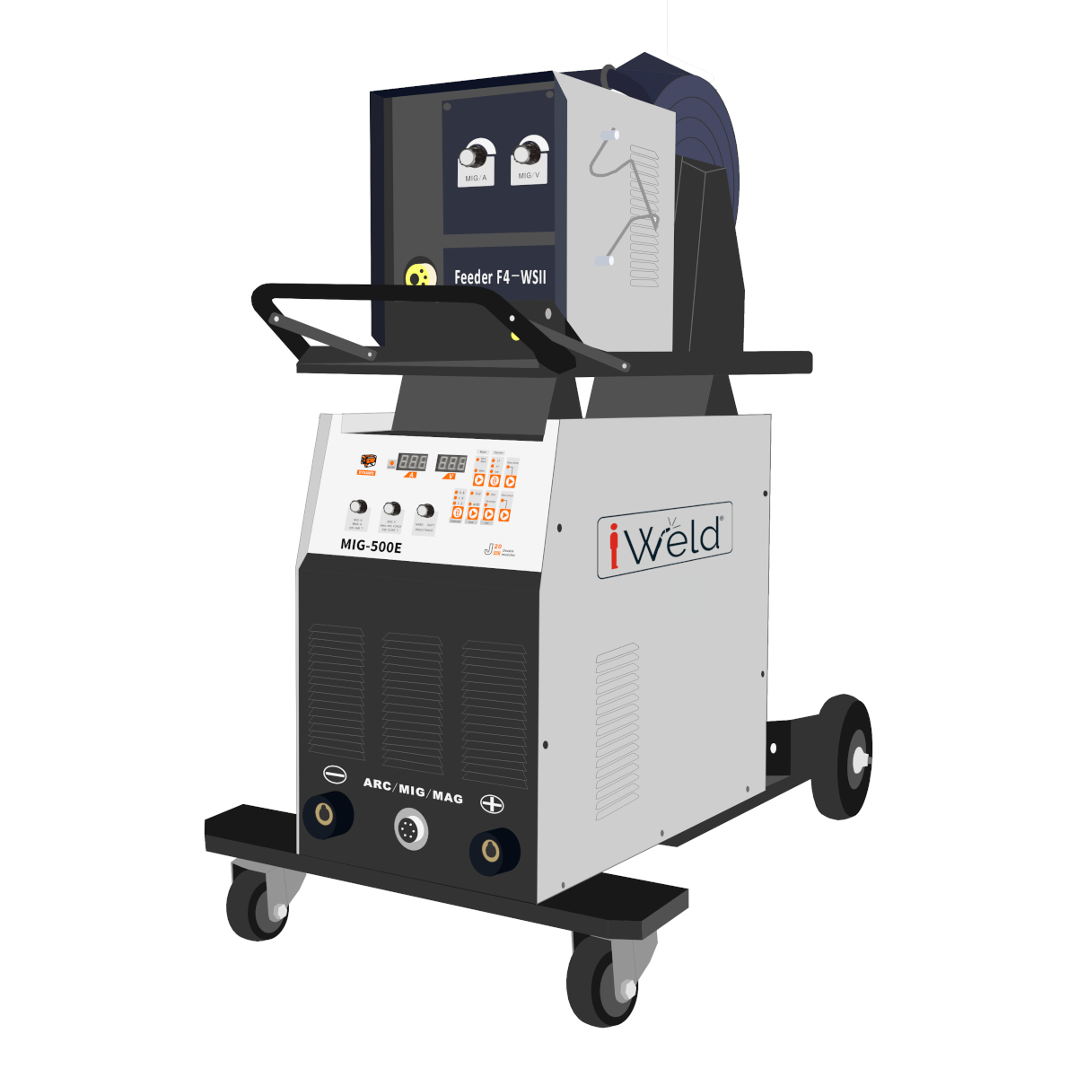 iWELD MIG500E MIG/MMA WELDING MACHINE - 500A - 380V + WIREFEEDER + BZ40 TORCH